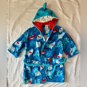 Kids Towel Robe - Hooded Shark
